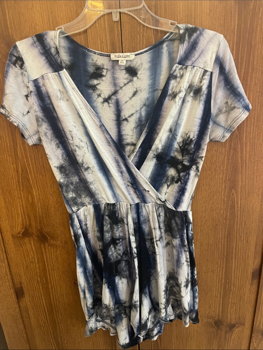 Rolla Coster Blue and Black Tie-Dye Jumpsuit Romper